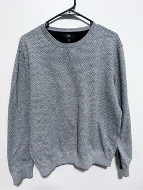 Mossimo Supply Co. Gray Textured Crewneck Sweater